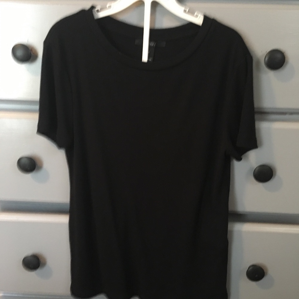 Plain black T-shirt